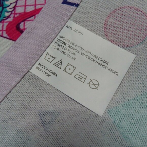 Golden Girls Oven Mitt 2 Tea Towels Kitchen Dining Set Cotton Blue Purple NEW - Picture 5 of 6